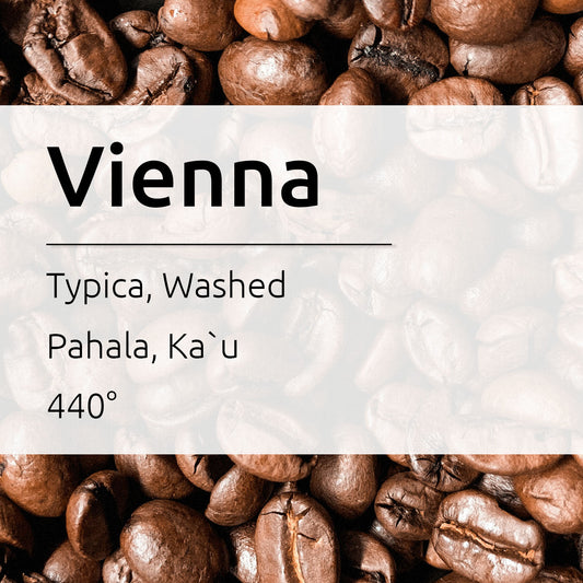 Vienna Roast, Typica, Semi-Washed, Roasted Beans, Pahala, Ka`u