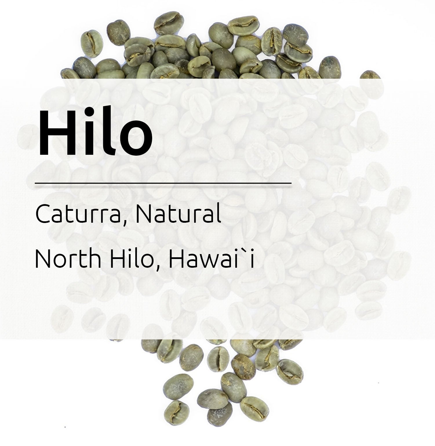 Caturra, Hilo Waterfalls, Green beans, Hilo