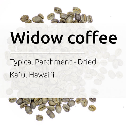 Widow Coffee, Caturra 3, Washed, Green Beans, Cloud Rest, Ka`u